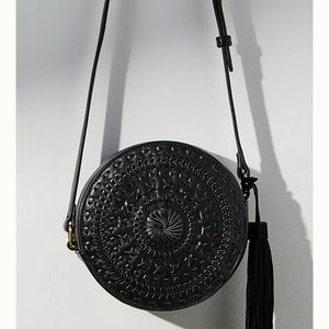 Anthropologie black circle bag